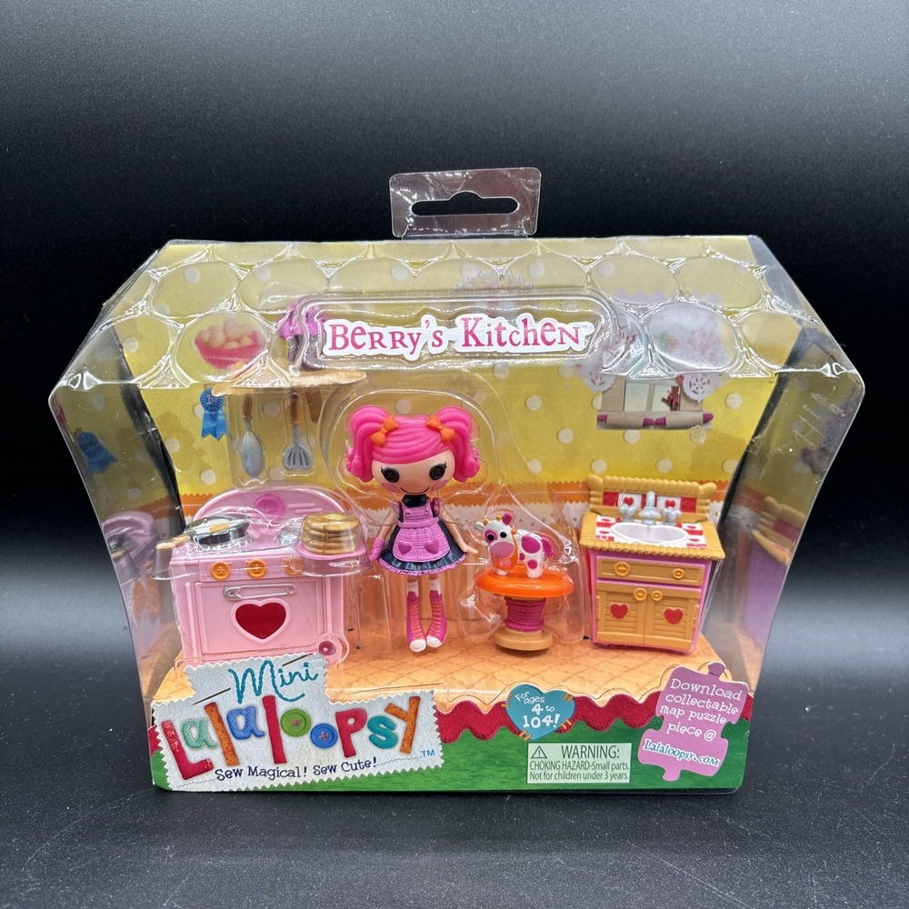 Mini Lalaloopsy Berry's‎ Kitchen Playset Doll Furniture Accessories New in Box